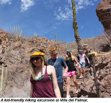 Kids hiking excursion at Villa del Palmar
