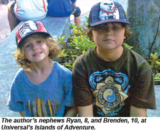 Ryan and Brenden at Islands of Adventure