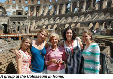 Group at the Colosseum