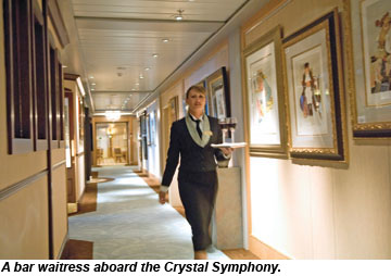 Crystal Symphony bar waitress