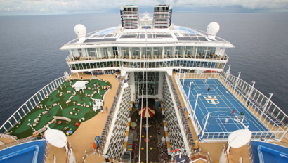 Oasis of the Seas overhead