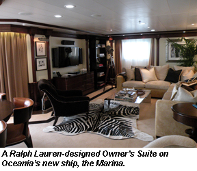 Oceania Marina owner's suite