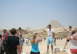 Contiki group in Egypt