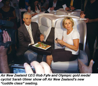 Air New Zealand cuddle class