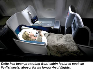Delta lie-flat seats