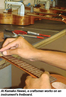 Kamaka Hawaii ukelele factory