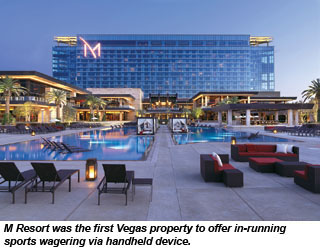 The pool at the M Resort