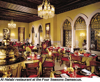Al Halabi restaurant at Four Seasons Damascus