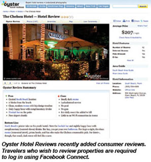 Oyster Hotel Reviews screen grab